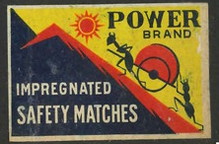 POWER　BRAND　IMPREGNATED　SAFETY　MATCHES