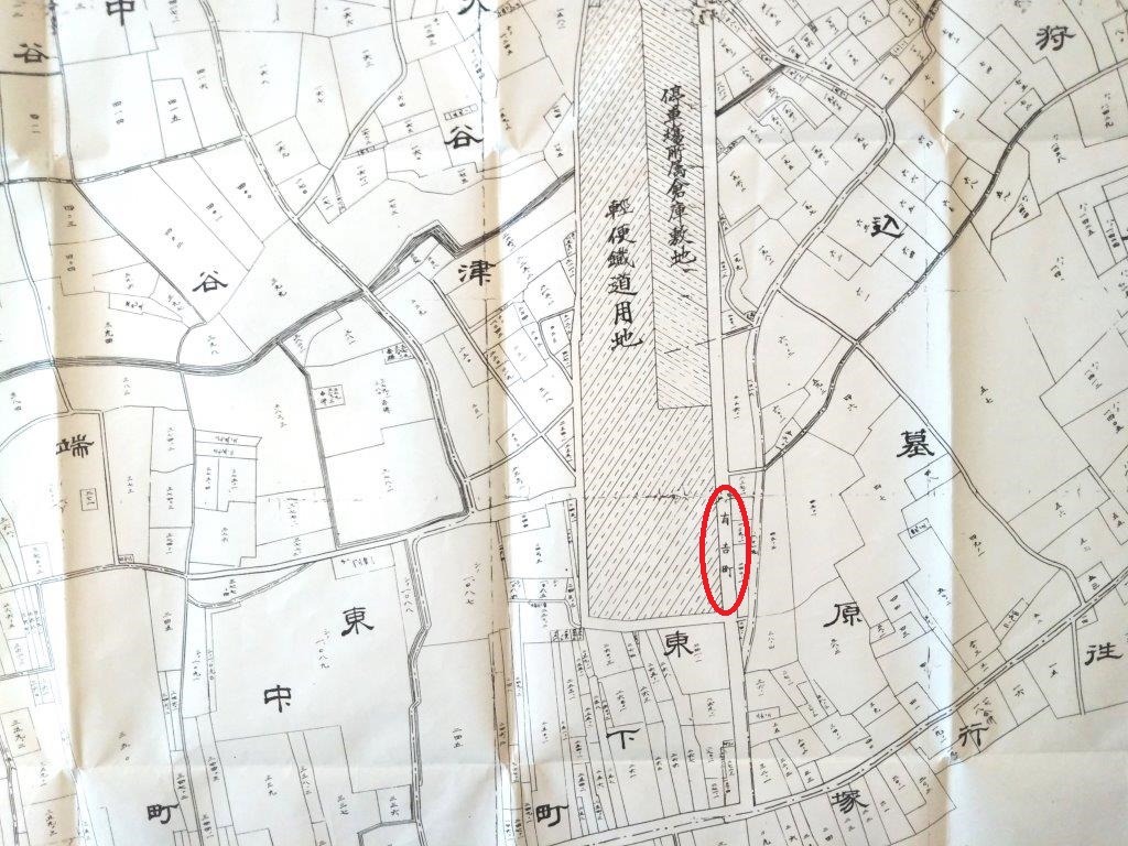 野田町大字野田区実測図 大正6年